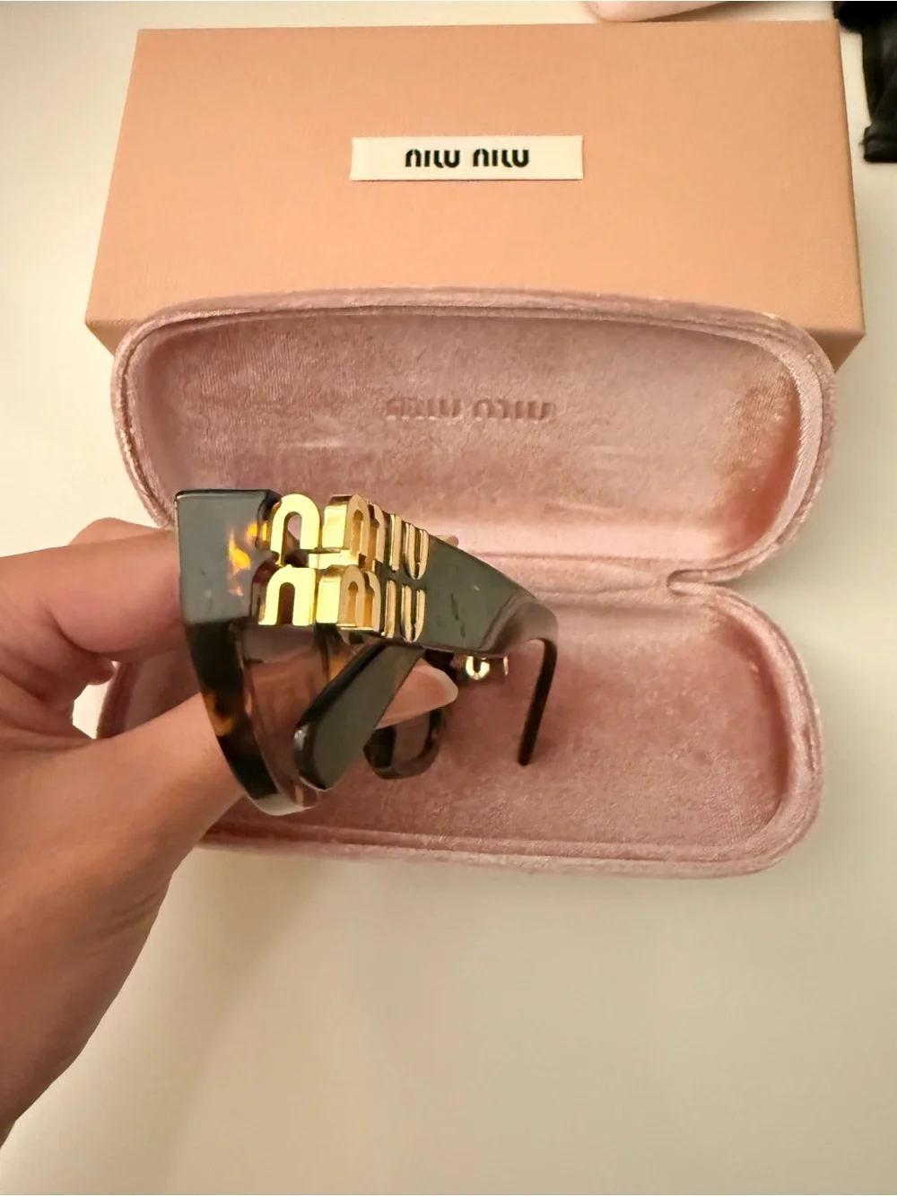 Miu Miu Sunglasses + Case